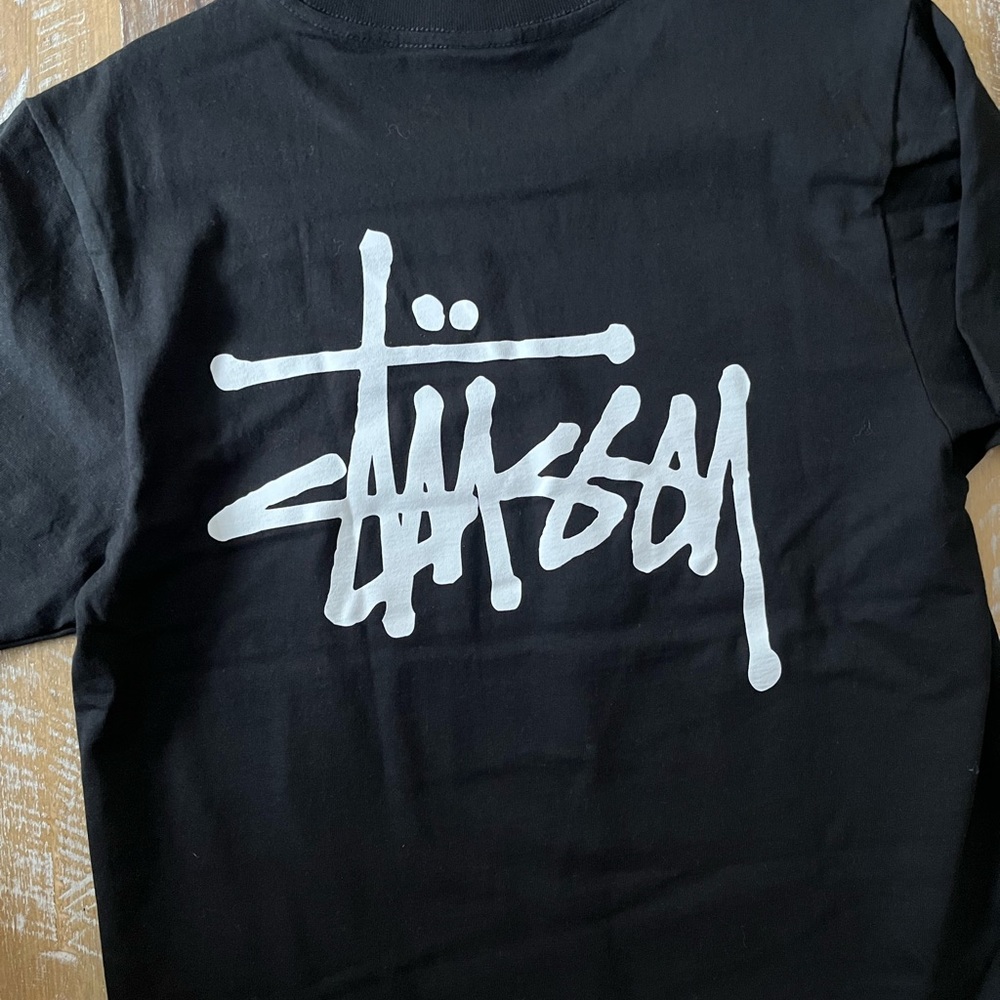 Stussy Black Graphic T-Shirt size S